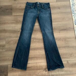 7 For all man kind boot cut jean size 24